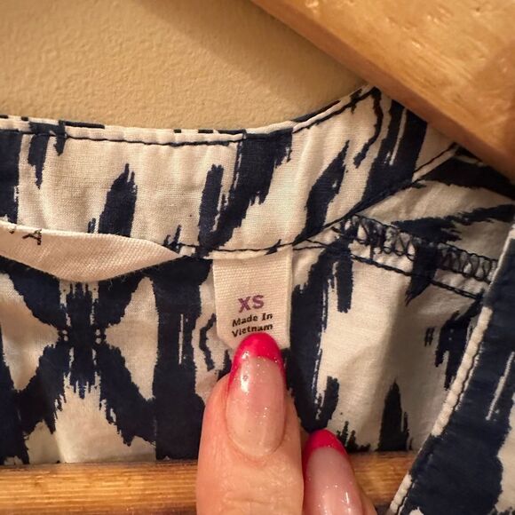 Athleta Ikat Kaftan Tunic Shirt Dress Swim Cover, XSmall - Picture 5 of 6